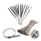 Cold Rolling Ball Lock Head Design 0.17mm Metal Cable Ties