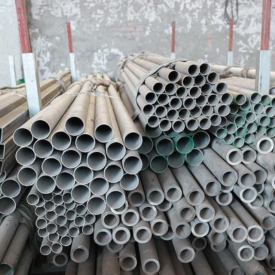 TP304 Stainless Steel Pipe Hot Rolled Round Tube Construction Use 0.05mm